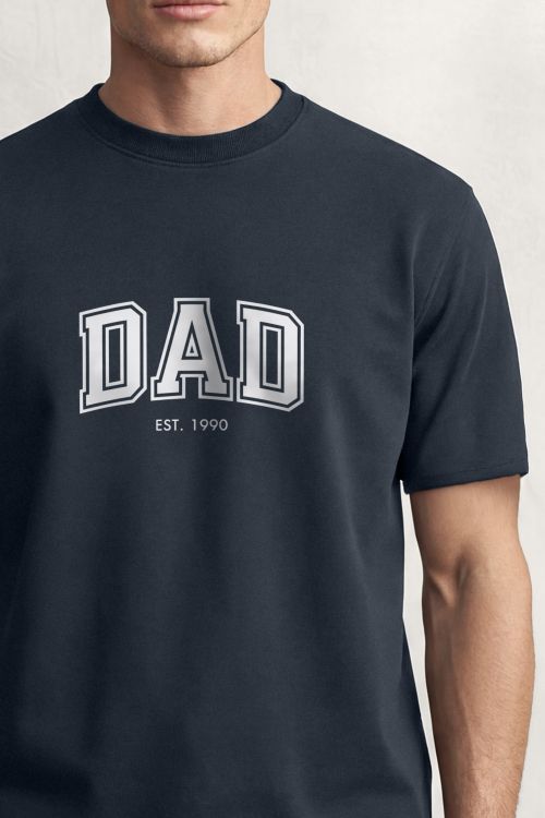 Ανδρικό Προσωποποιημένο Μπλε T-Shirt, Δώρο για Μπαμπάδες