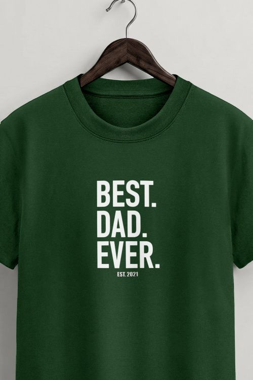 Ανδρικό Προσωποποιημένο Πράσινο T-Shirt, Δώρο Γιορτής Πατέρα