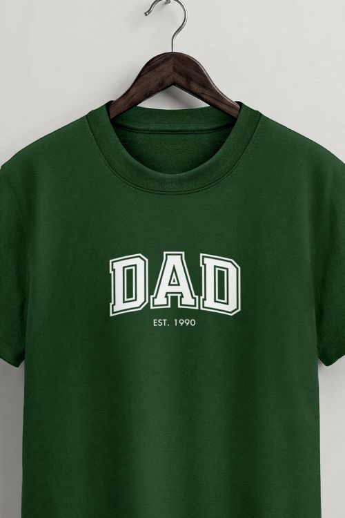 Ανδρικό Προσωποποιημένο Πράσινο T-Shirt, Δώρο για Μπαμπάδες