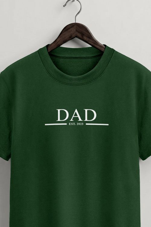 Ανδρικό Προσωποποιημένο Πράσινο T-Shirt, Δώρο για Πατέρα