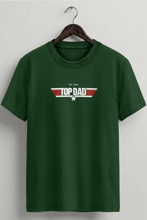 Ανδρικό Προσωποποιημένο Πράσινο T-Shirt, Top Dad