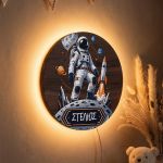 Φωτιστικό Τοίχου για Αγόρι με Σχέδιο Αποστολή στο Διάστημα