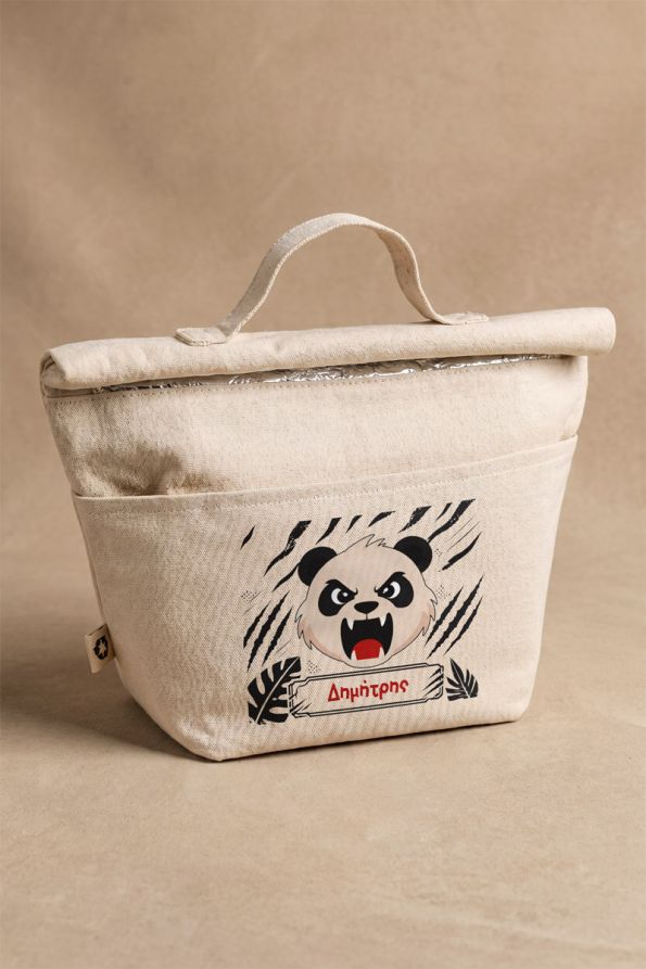 Ισοθερμικό Lunch Bag για Σχολείο με Όνομα & Σχέδιο Panda