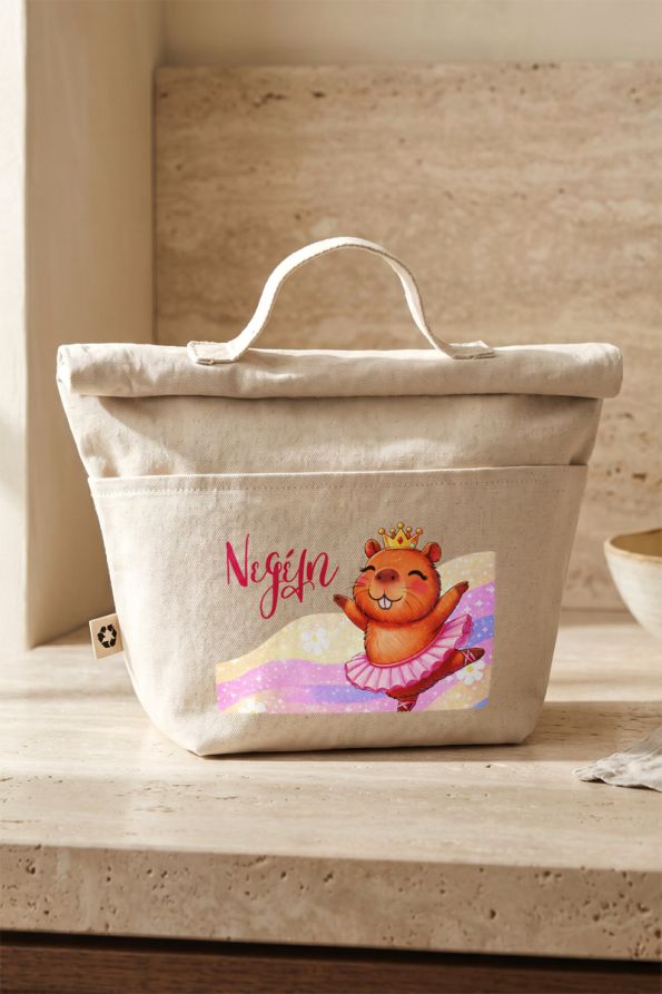 Lunch Bag Παιδικό με Μπαλαρίνα Capybara και Προσωποποίηση