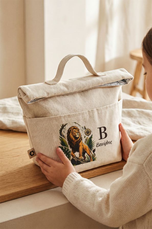 Προσωποποιημένο Lunch Bag για Παιδικό Γεύμα με Λιοντάρι