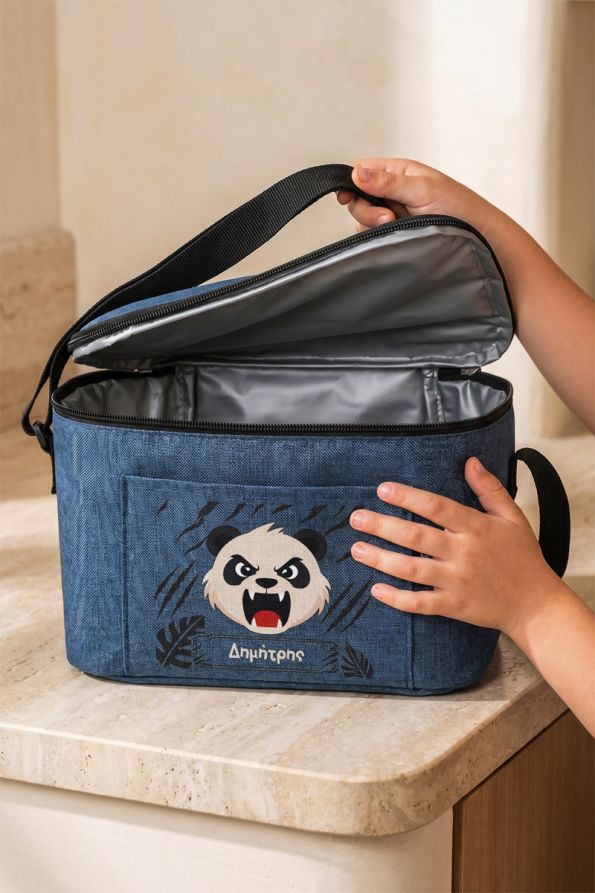 Παιδικό Lunch Bag με Όνομα για Σχολείο και Εκδρομές με Πάντα