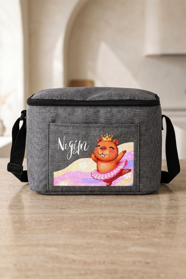 Προσωποποιημένο Lunch Bag Σχολείου με Σχέδιο Capybara