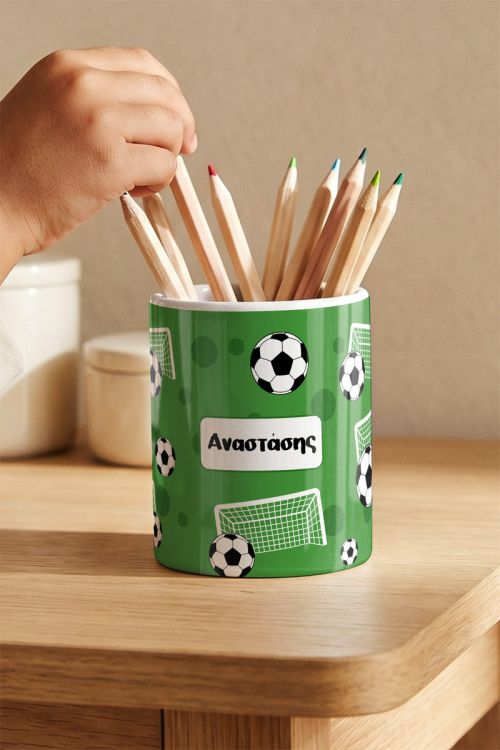 Μολυβοθήκη Δώρο για Μαθητές με Πράσινο Γήπεδο Ποδοσφαίρου