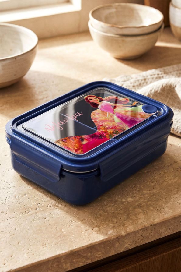 Παιδικό Δοχείο Φαγητού Μπλε – Lunch Box με Πριγκίπισσα