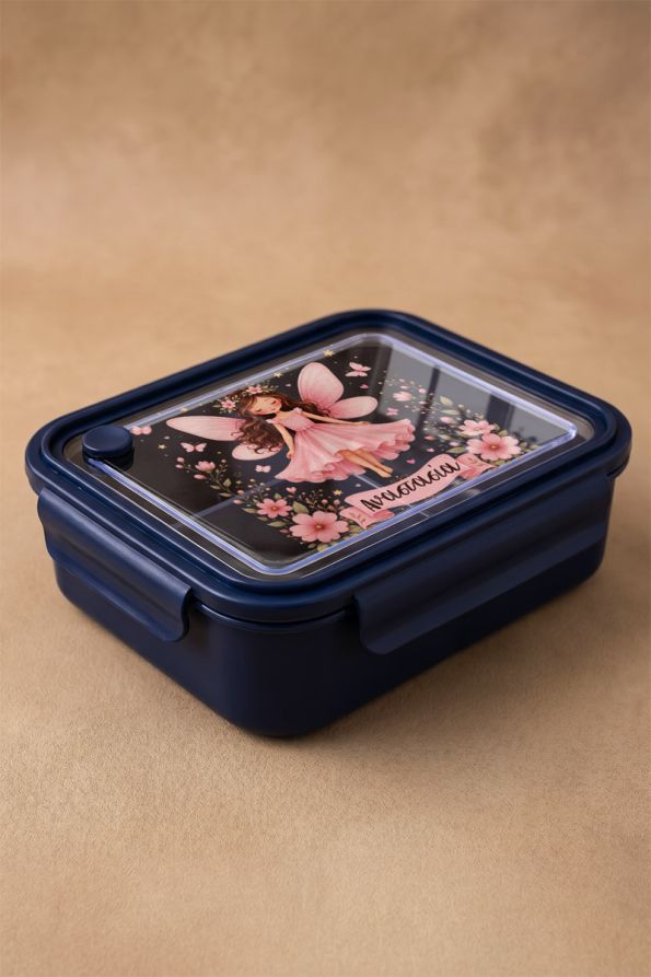 Παιδικό Δοχείο Φαγητού Μπλε – Lunch Box με Νεράιδα