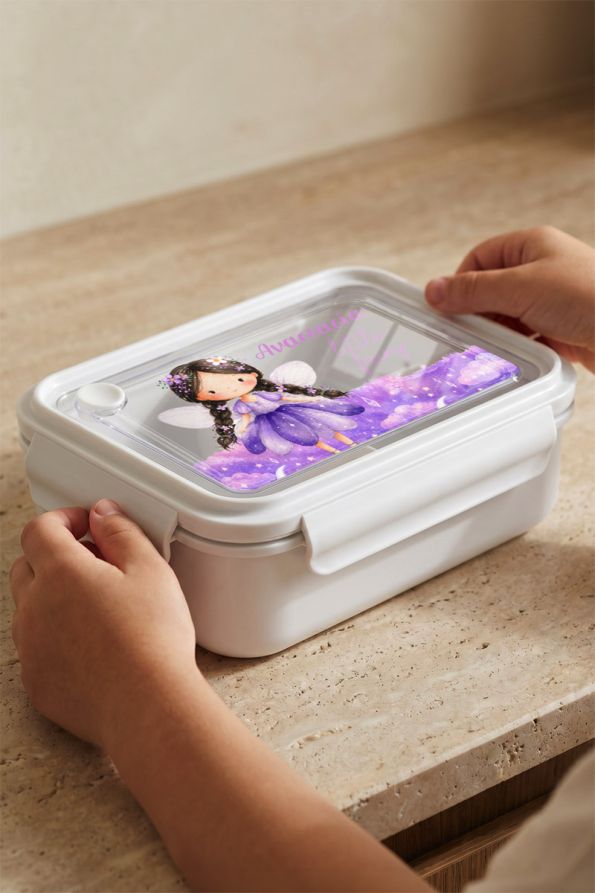 Παιδικό Δοχείο Φαγητού Λευκό – Lunch Box με Νεράιδα