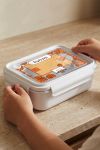 Παιδικό Δοχείο Φαγητού Λευκό – Lunch Box με Γήπεδο Μπάσκετ