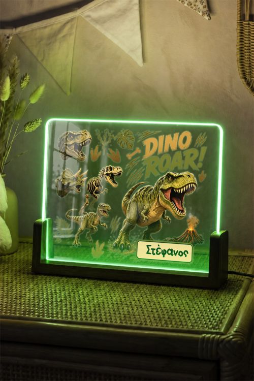 Premium Παιδικό Φωτιστικό LED με Σχέδιο Dino Roar