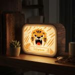 Φωτιστικό Lightbox Προσωποποιημένο με Σχέδιο Τίγρη