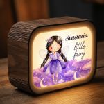 Premium Lightbox με Όνομα για Κορίτσι & Σχέδιο Little Fairy