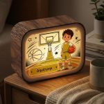 Lightbox Φωτιστικό για Αγόρι με Κίτρινη Ομάδα Μπάσκετ