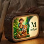 Lightbox – Επιτραπέζιο Φωτιστικό με Όνομα, Βόλτα στη Ζούγκλα