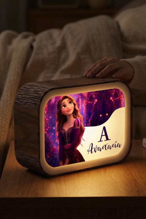 Φωτιστικό Lightbox για Κορίτσια με Σχέδιο Πριγκίπισσα