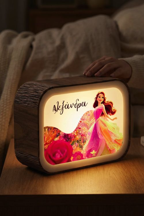 Φωτιστικό LED Lightbox με Όνομα και Σχέδιο Βασίλισσα