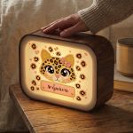 Premium Lightbox Φωτιστικό για Κορίτσι με Σχέδιο Γάτα