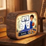 Lightbox Φωτιστικό για Αγόρι με Γαλάζια Ομάδα Μπάσκετ