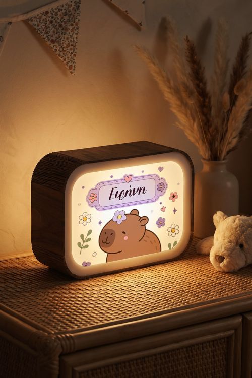Προσωποποιημένο Lightbox με Όνομα & Σχέδιο Capybara