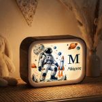 Lightbox για Αγόρια με Όνομα & Σχέδιο Διαστημική Αποστολή