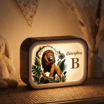 Φωτιστικό LED Lightbox για Αγόρι με Σχέδιο Λιοντάρι