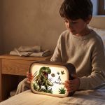 Lightbox Φωτιστικό με Μονόγραμμα και Σχέδιο Δεινόσαυρο