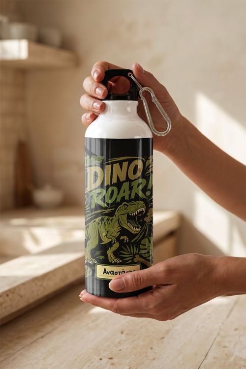 Παιδικό Παγουρίνο Αλουμινένιο με Σχέδιο Dino Roar