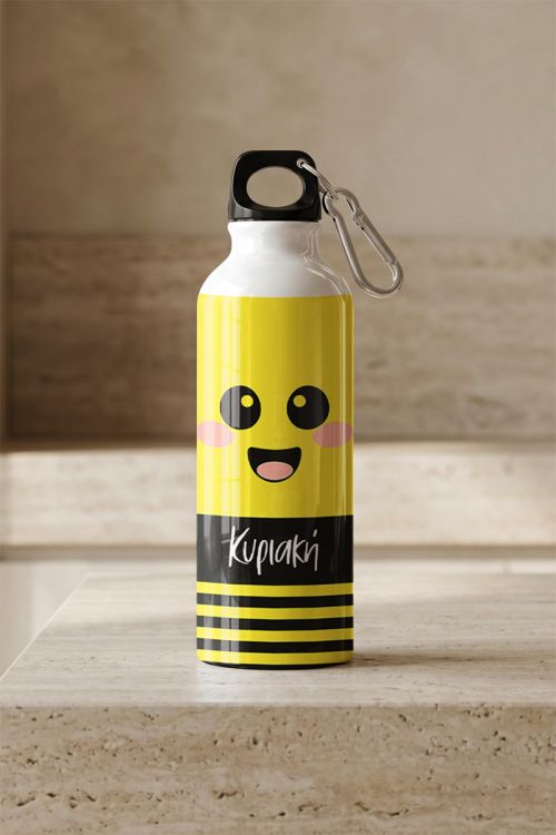 Παγούρι-Μπουκάλι Προσωποποιημένο με Όνομα & Σχέδιο Μέλισσα