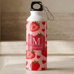 Μπουκάλι - Παγούρι Αθλητικό Προσωποποιημένο με Σχέδιο Φράουλες