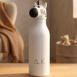 Παγούρι Θερμός Παιδικό με Μονογράμματα & Καπάκι Ζέβρα