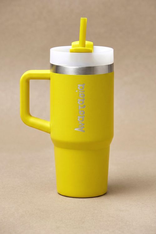 Προσωποποιημένο Κίτρινο Tumbler Ποτήρι με Όνομα