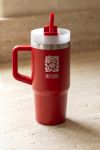 Κόκκινο Προσωποποιημένο Θερμός Tumbler με Λουλούδια και Όνομα