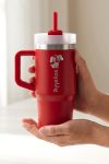 Personalized Tumbler Κόκκινο με Χερούλι, Σχέδιο Σκύλο & Όνομα