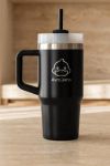 Προσωποποιημένο Μαύρο Tumbler Ποτήρι με Σχέδιο Παπάκι