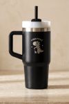 Θερμική Κούπα Tumbler Μαύρη με Όνομα και Δεινοσαυράκι