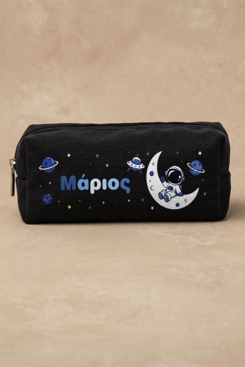 Προσωποποιημένη Μαύρη Κασετίνα με Αστροναύτη και Όνομα