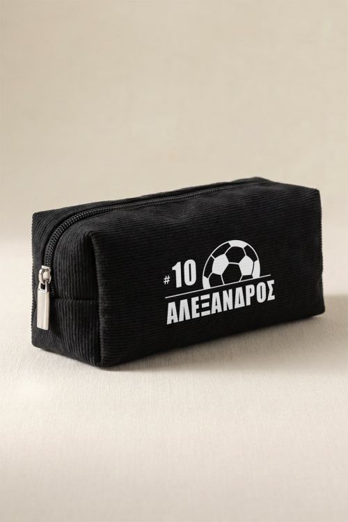 Προσωποποιημένη Μαύρη Κασετίνα με Όνομα, Νούμερο & Ποδόσφαιρο