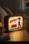 Lightbox – Φωτιστικό LED με Ποδόσφαιρο & Κόκκινη Φανέλα