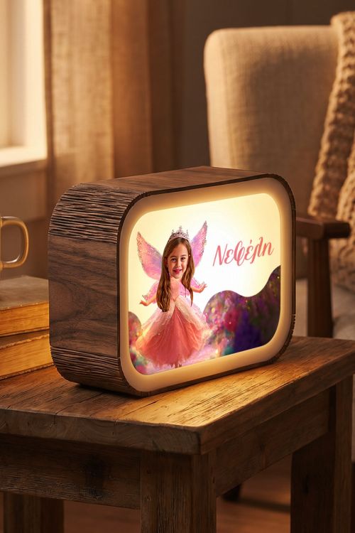 Φωτιστικό LED Lightbox Προσωποποιημένο με Φωτογραφία & Νεράιδα