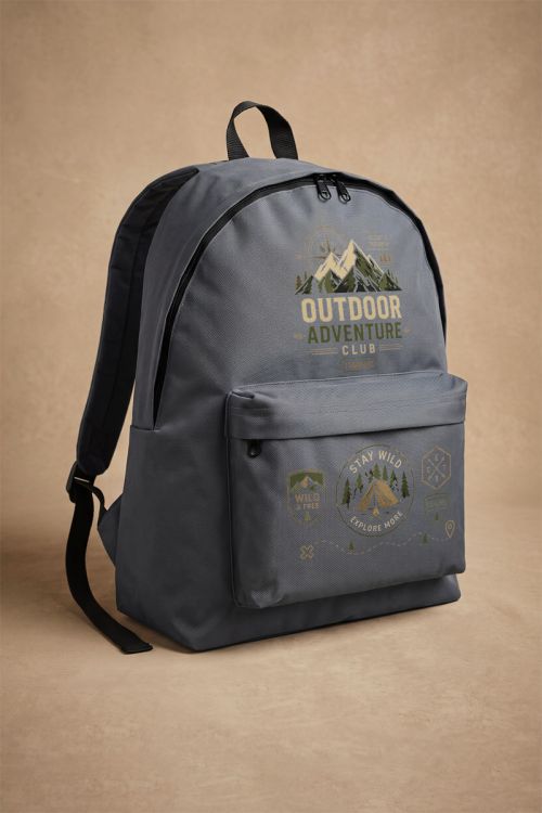 Γκρι Σχολική Τσάντα Δημοτικού για Αγόρια, Outdoor Adventure