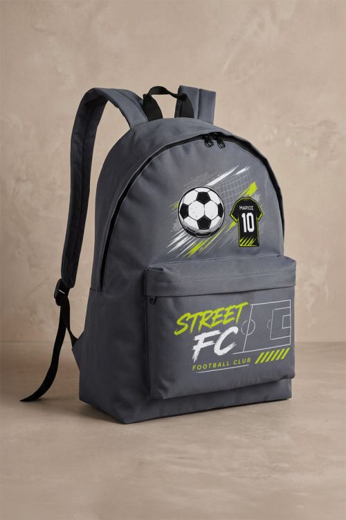Τσάντα Πλάτης Γκρι για Μαθητή Δημοτικού – Yellow Street FC