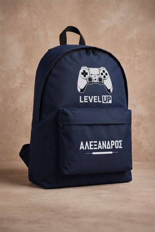 Σχολική Τσάντα Γυμνασίου & Λύκειου Μπλε, Level Up