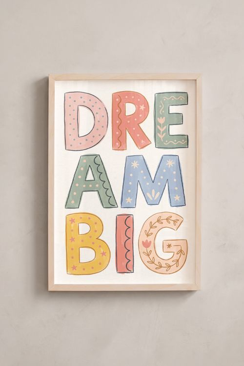 Premium Poster, Dream Big Whimsy