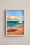 Premium Poster, Sunny Beach Parasols