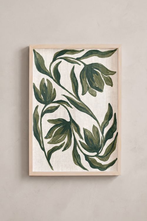 Premium Poster, Verdant Bloom Linen