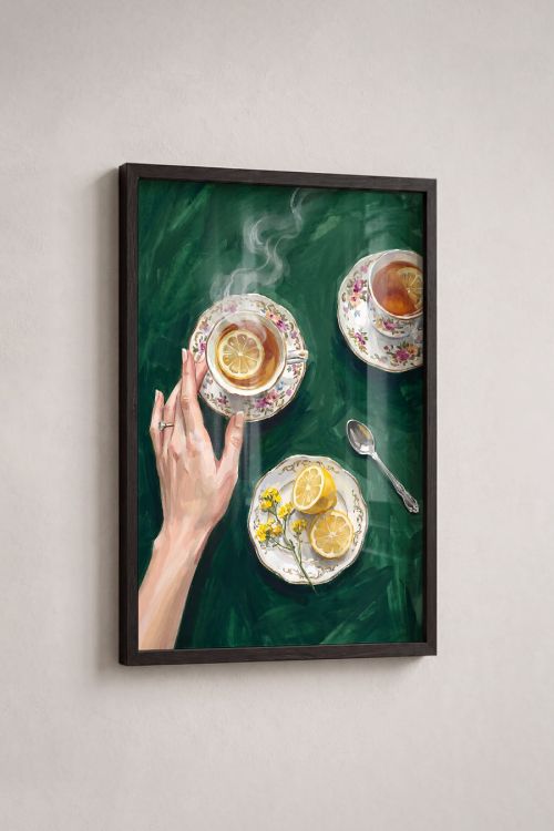 Premium Poster, Lemon Tea Moment