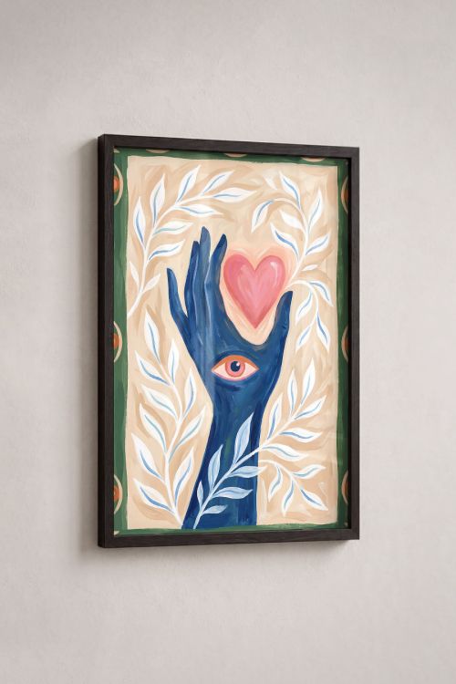 Premium Poster, Mystic Heart Hand